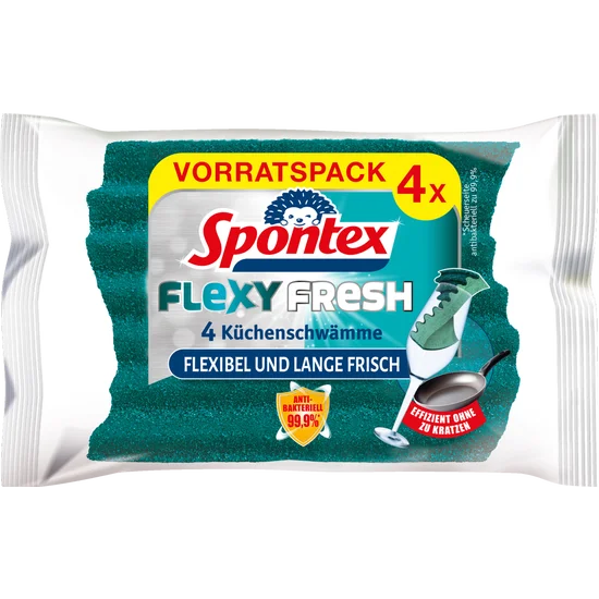 Spontex čistící houbičky flexi Fresh 4 ks