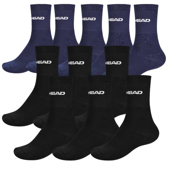 Sportovní ponožky HEAD All Sports 11-Pack – Unisex (11 párů v balení) - Černá/Modrá