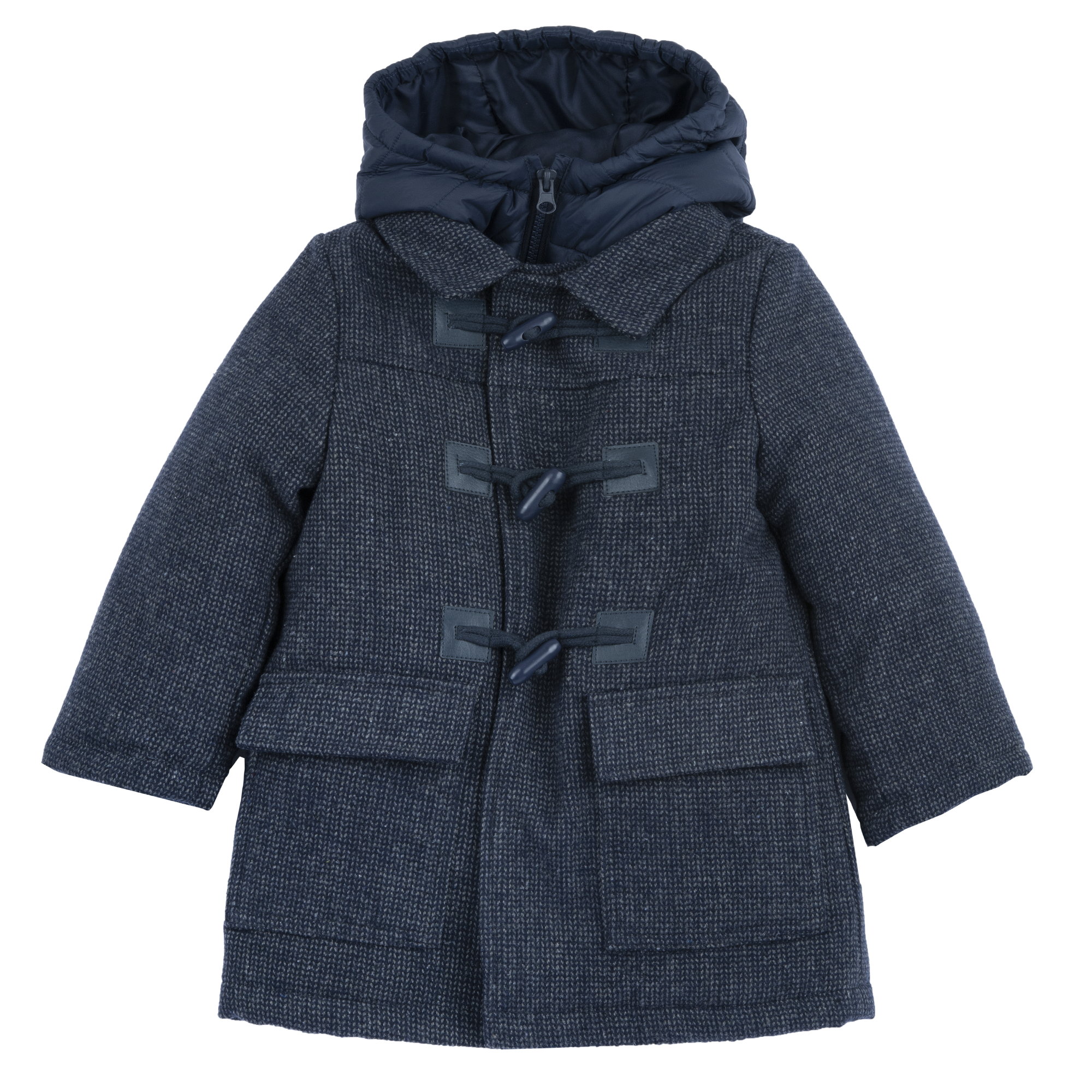 Dětský zimní kabát Chicco s kapucí 2v1 – Tmavě modrá (Dark Blue)