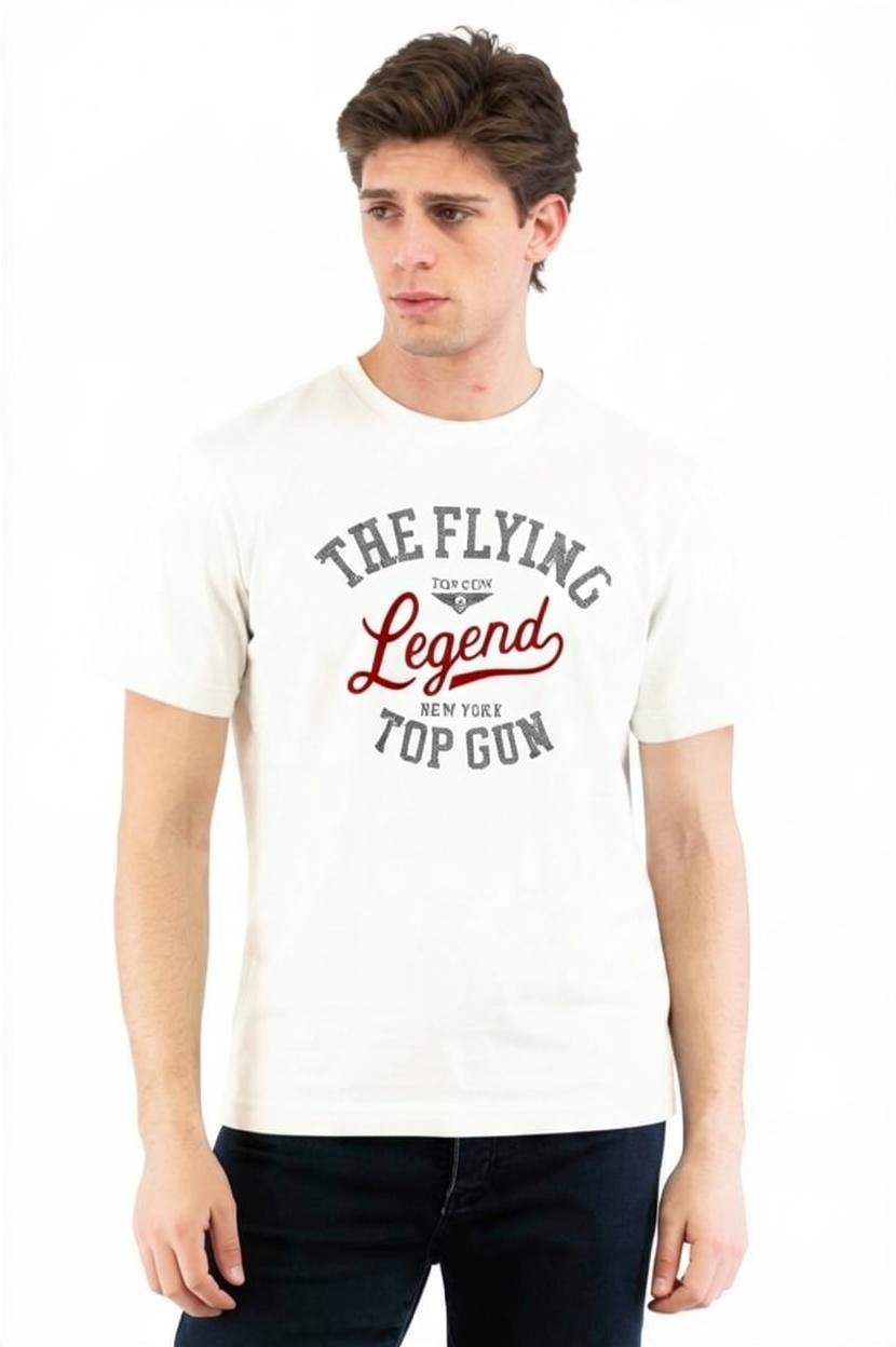 Top Gun Pánské Tričko 01G0229 – Šedá