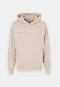 PANGAIA Unisex bavlněná mikina s kapucí 10000180 STONE