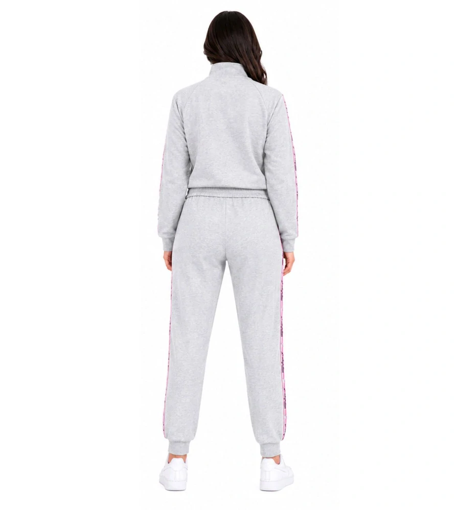 Dámská sportovní souprava Australian Homewear AF40 - šedý melír/bílá