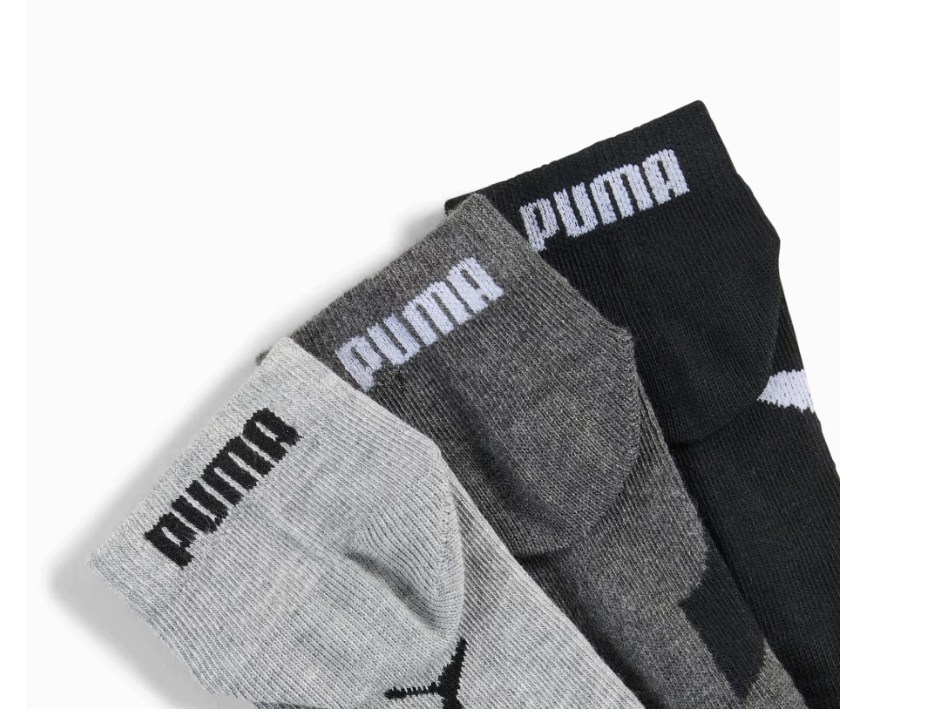 Dětské kotníkové ponožky PUMA Kids Quarter Socks (7 párů) – Mix barev, velikost 23–26