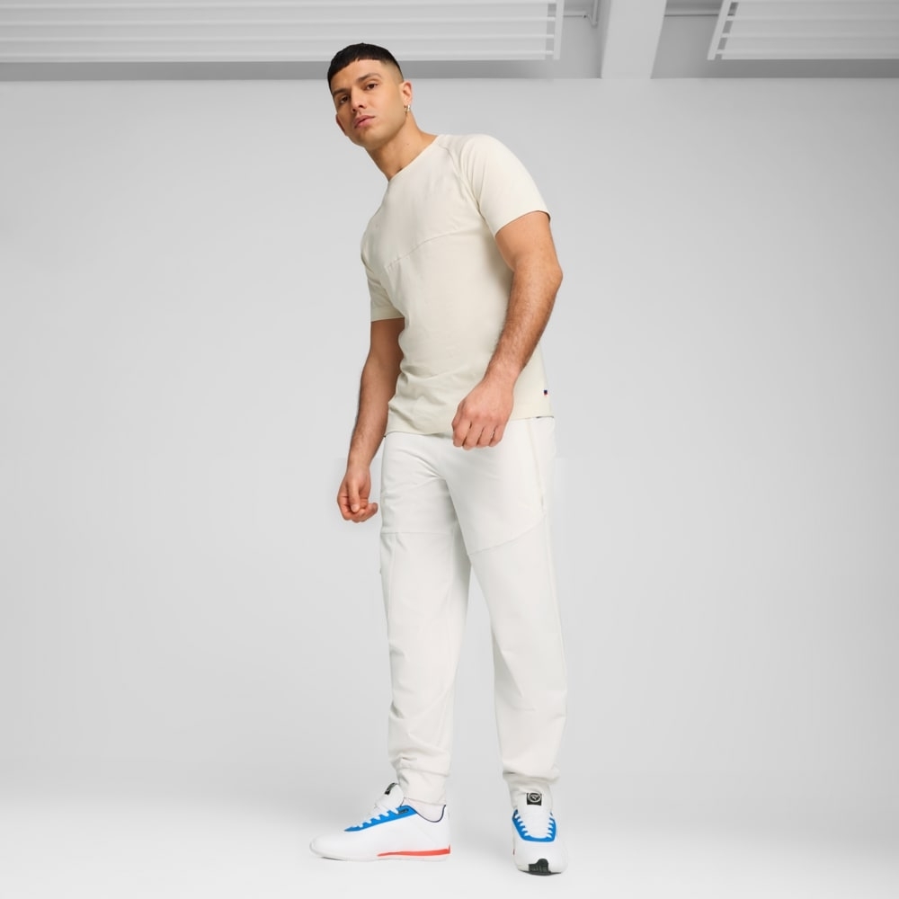 PUMA pánské tepláky BMW M Motorsport Life PUMATECH Pants – Vapor Gray (Šedá)