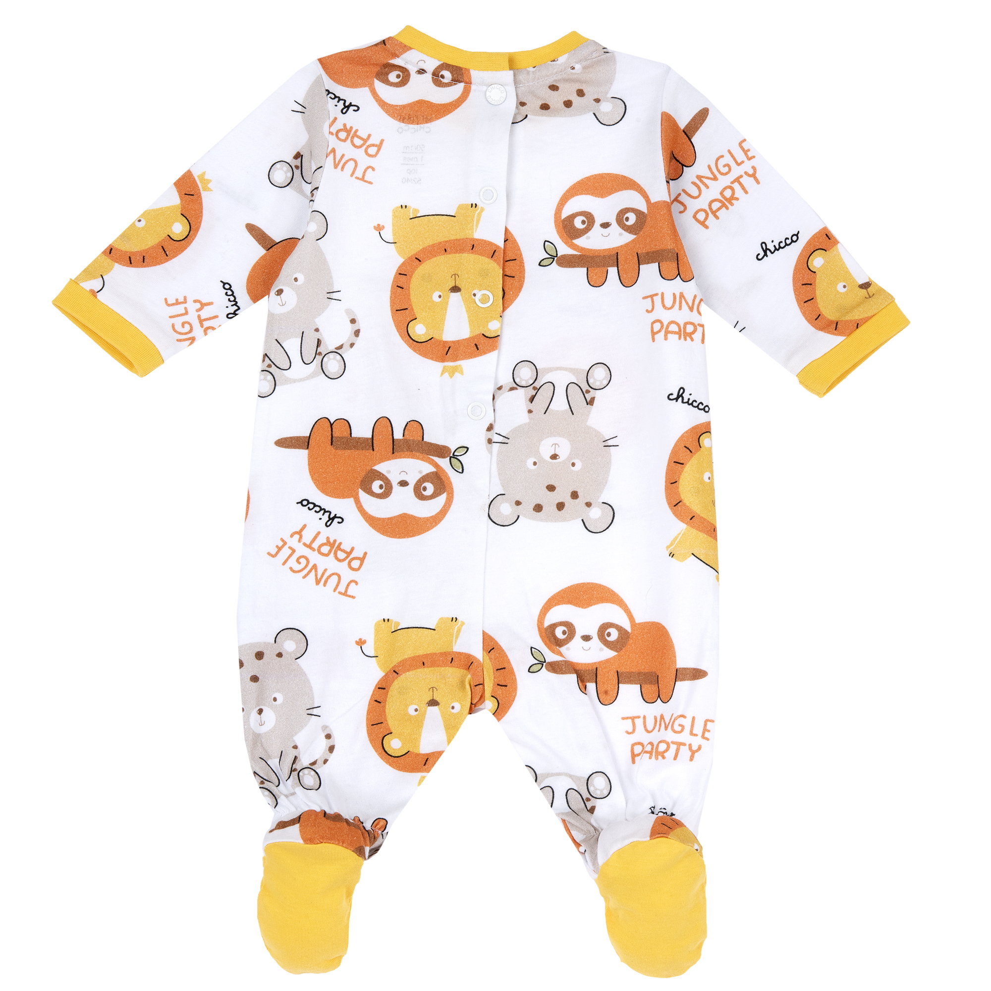 Chicco bavlněný  kojenecký overal Baby Jungle 