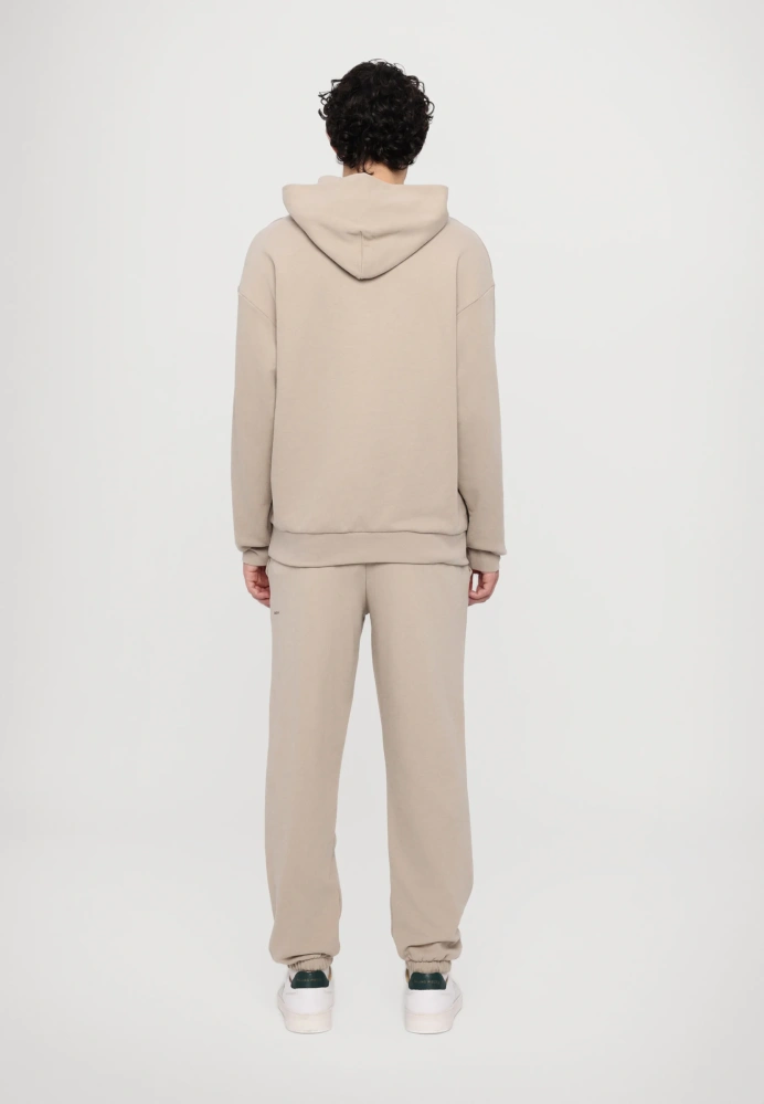 PANGAIA Unisex bavlněná mikina s kapucí 10000180 STONE
