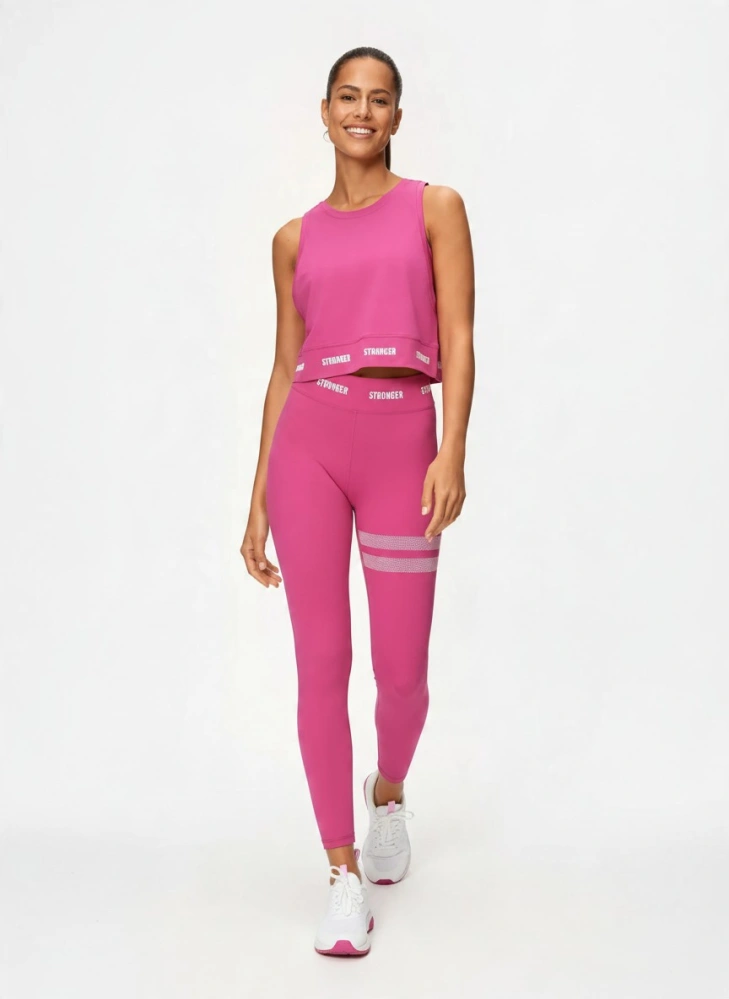 STRONGER dámský Crop Top Epic Cropped Tank  Berry