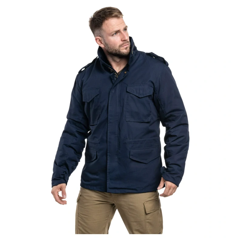 Pánská military bunda Brandit M65 Standard B3108 s odepínací vložkou - NAVY MODRÁ