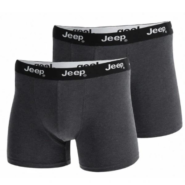 Pánské boxerky Jeep I101545-001 (2-Pack) – šedé