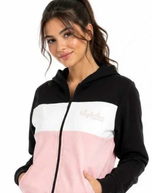 Dámská sportovní souprava Australian Homewear AF42 - růžovo-bílo-černá