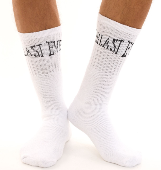 Pánské sportovní ponožky Everlast Tennis Socks 10-Pack – Bílá