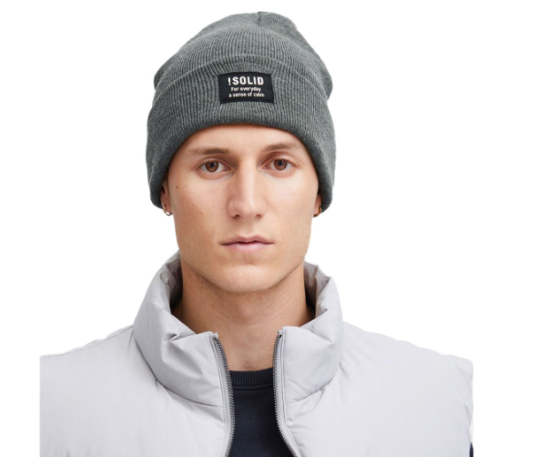 Pánská zimní čepice SOLID SDIrwin Knit Beanie - šedá