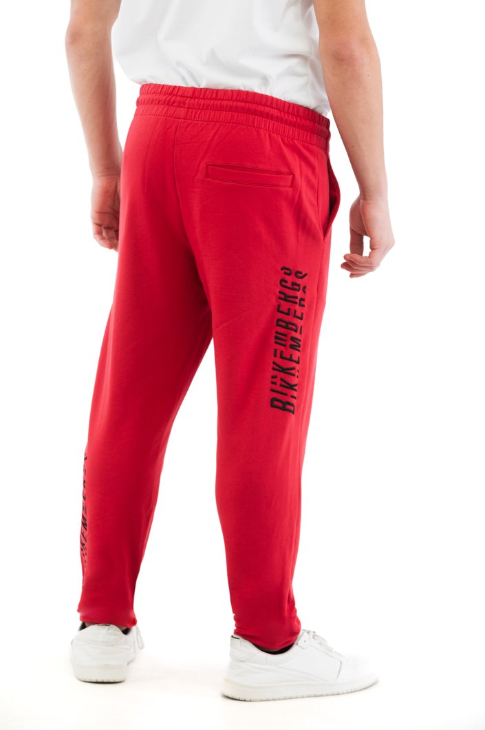 Pánské prémiové teplákové kalhoty Bikkembergs Joggers Pantalone  BMF1119 -  Chili Pepper