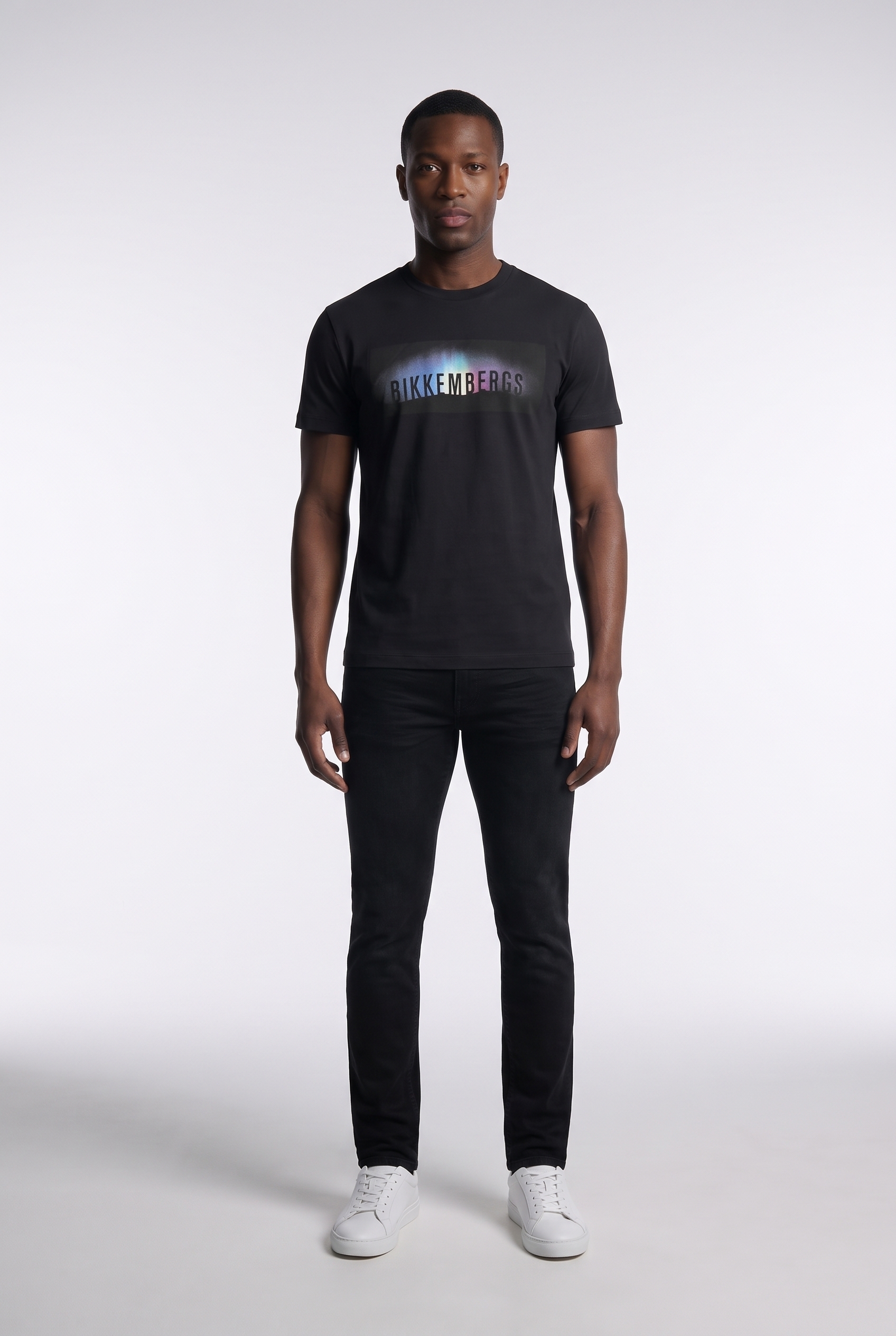 Pánské bavlněné tričko Bikkembergs (Model: BMT0097F) černé