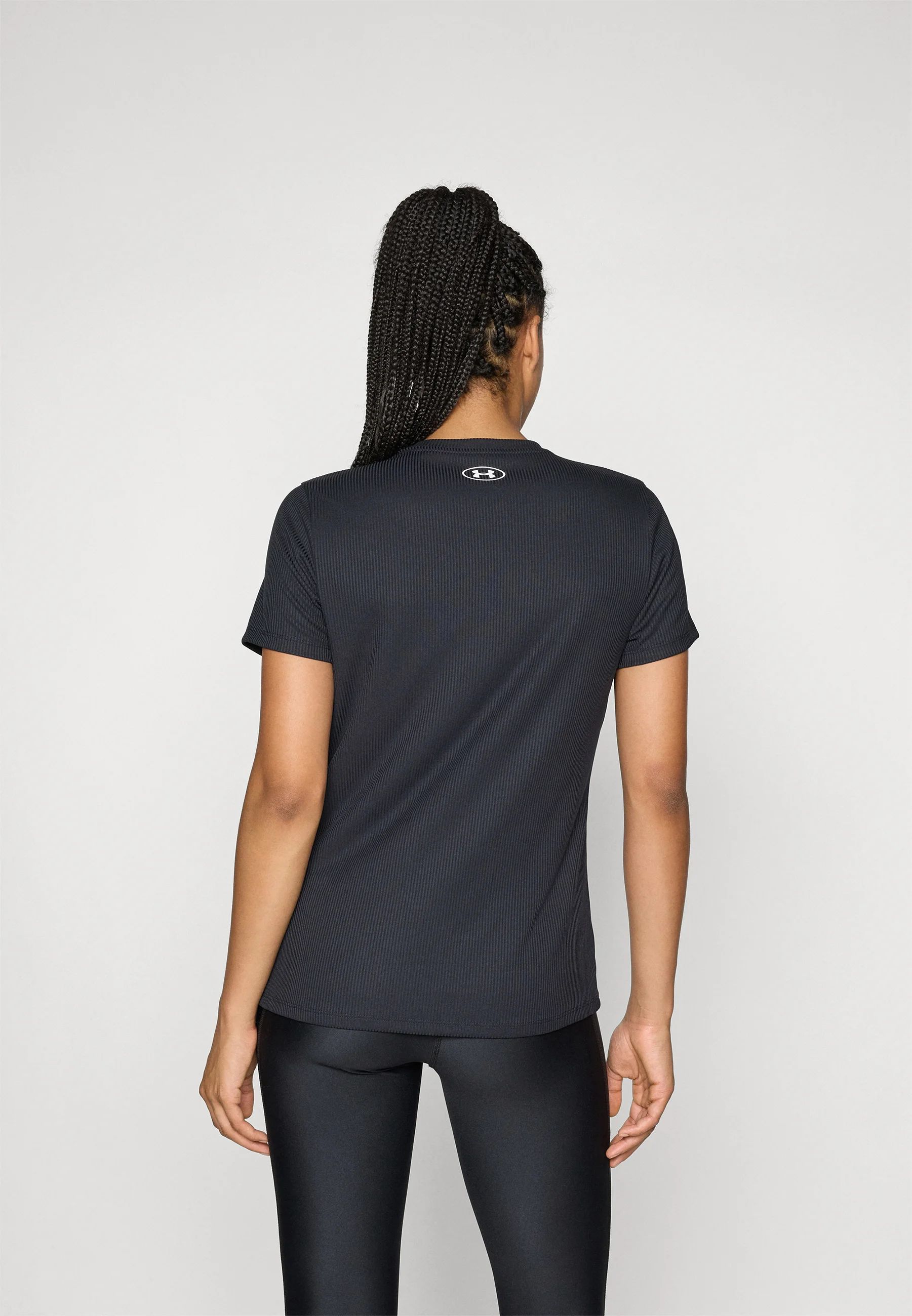 Dámské funkční tričko Under Armour UA Tech™ Rib Short Sleeve – ČERNÁ (001)
