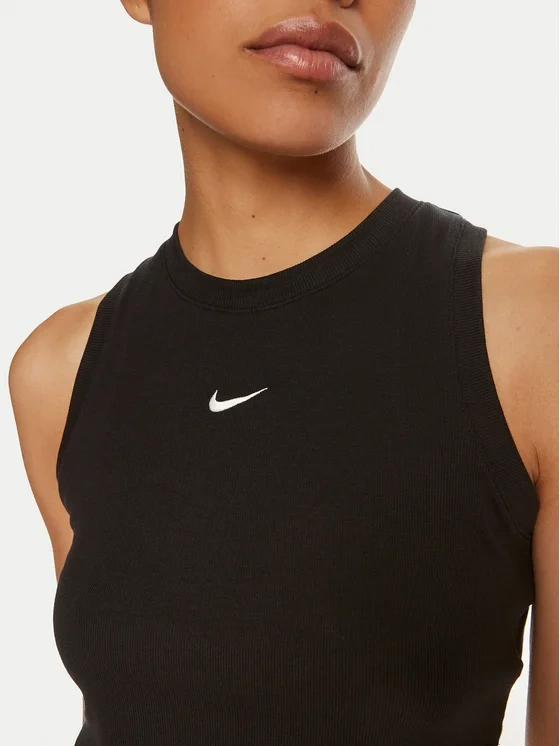 NIKE dámský Crop Top - tílko Sportswear Chill Knit černá