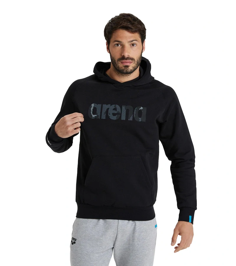 ARENA unisex mikina s kapucí Sweat Logo - černá