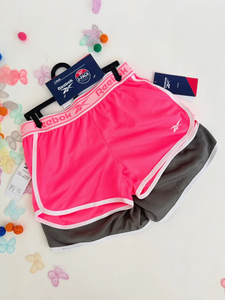 Reebok Dívčí šortky S4542RG – 2 kusy