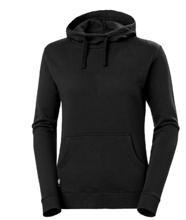 Dámská mikina s kapucí a kapsou Everyday Helly Hansen - ČERNÁ