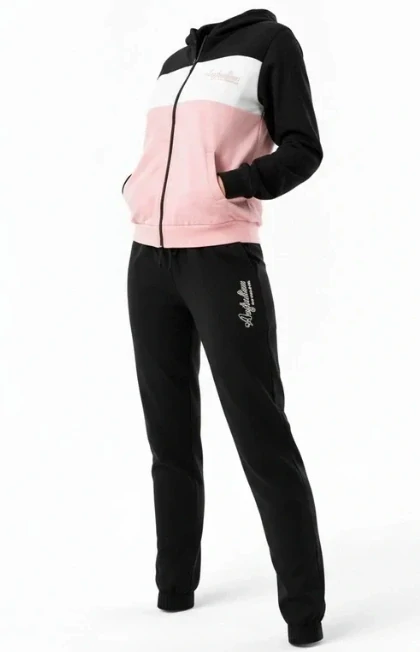 Dámská sportovní souprava Australian Homewear AF42 - růžovo-bílo-černá