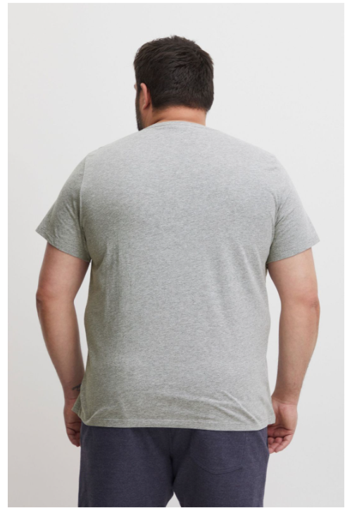 Pánské tričko Blend BHGila BT (20716315 ME) PLUS SIZE - šedé