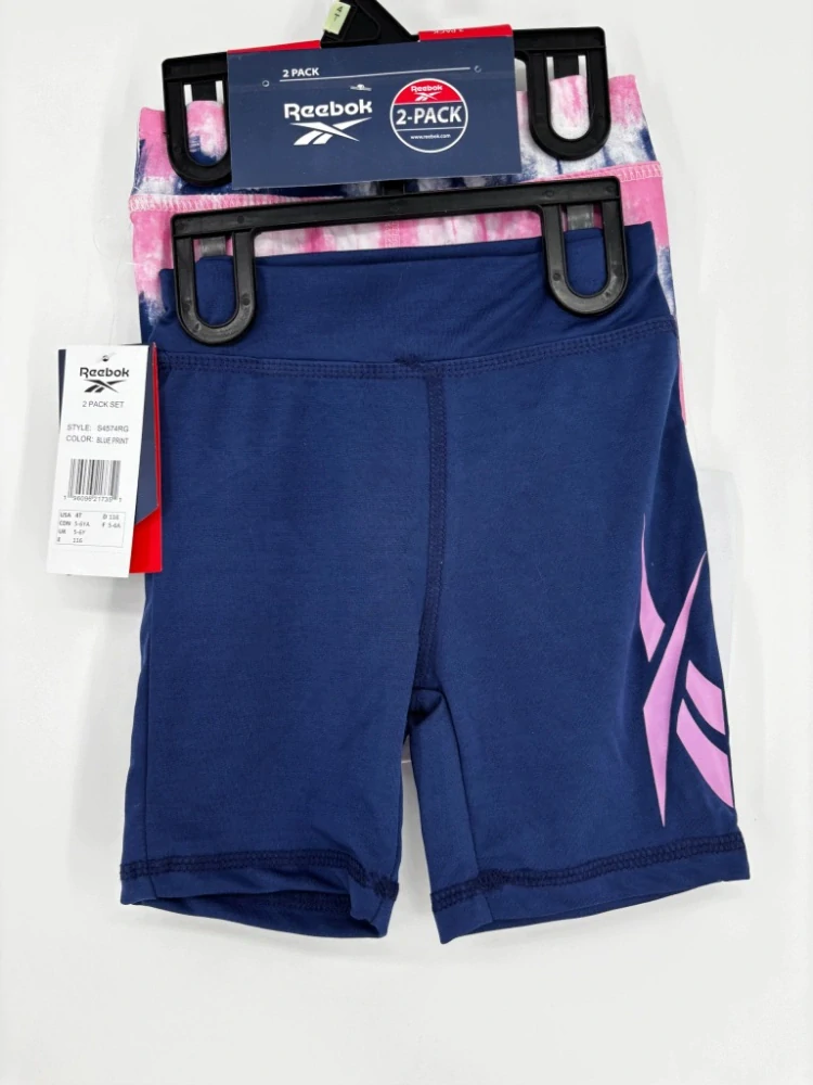 REEBOK dívčí legíny - kraťasy 2ks Multicolor/Navy