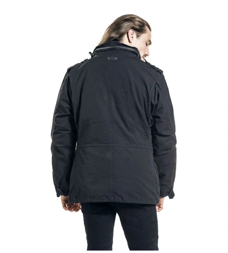 Pánská zimní bunda Brandit M65 Giant – Černá (B3101)