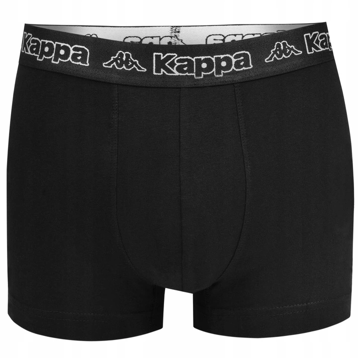 Pánské boxerky Kappa 351K1JW (2-Pack)  - ČERNÁ/LIMETKA