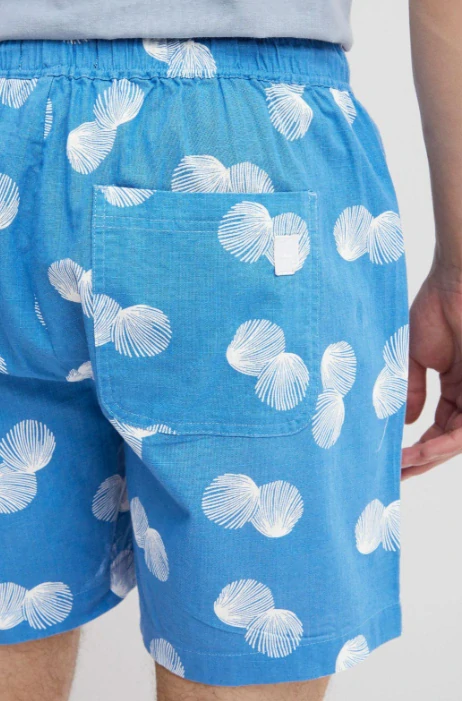 Blend Pánské chino kraťasy s elastickým pasem a šňůrkou 20715497, modrá