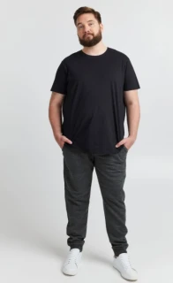 Pánské tepláky BLEND Lelno - PLUS SIZE ČERNÉ