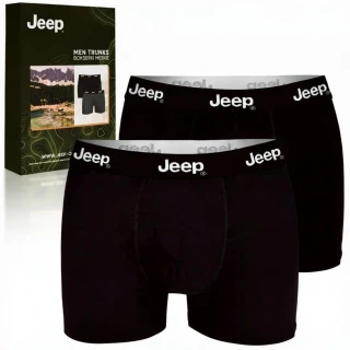 Pánské boxerky Jeep I101545-001 (2-Pack) – Černé