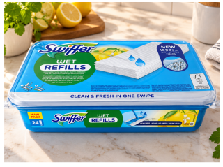Swiffer Sweeper Citrus náhradní vlhčené ubrousky na podlahu, 24 ks
