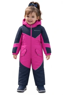 Dětská zimní kombinéza RISLO ALPINE PRO  s membránou PTX SNOW - pink/navy