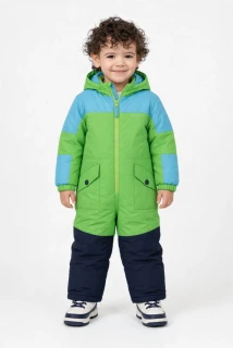 Dětská zimní kombinéza BASTO ALPINE PRO  s membránou PTX SNOW - BLUE/GREEN