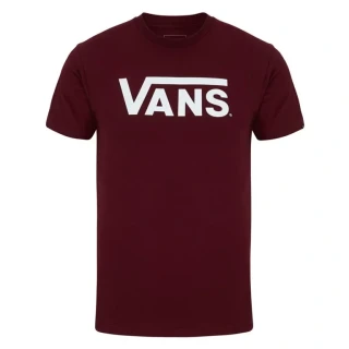 Pánské tričko Vans Classic – Bordo/Bílá